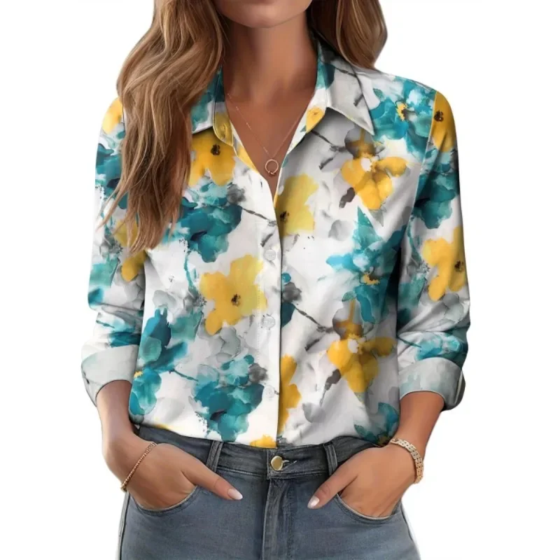 Большие размеры 1XL-5XL, новые женские элегантные блузки, футболка с цветочным узором, топы, модные футболки с короткими рукавами и лацканами, женская блузка в стиле ретро 
Большие размеры 1XL-5XL, новые женские элегантные блузки, футболка с цветочным узором, топы, модные футболки с короткими рукавами и лацканами, женская блузка в стиле ретро