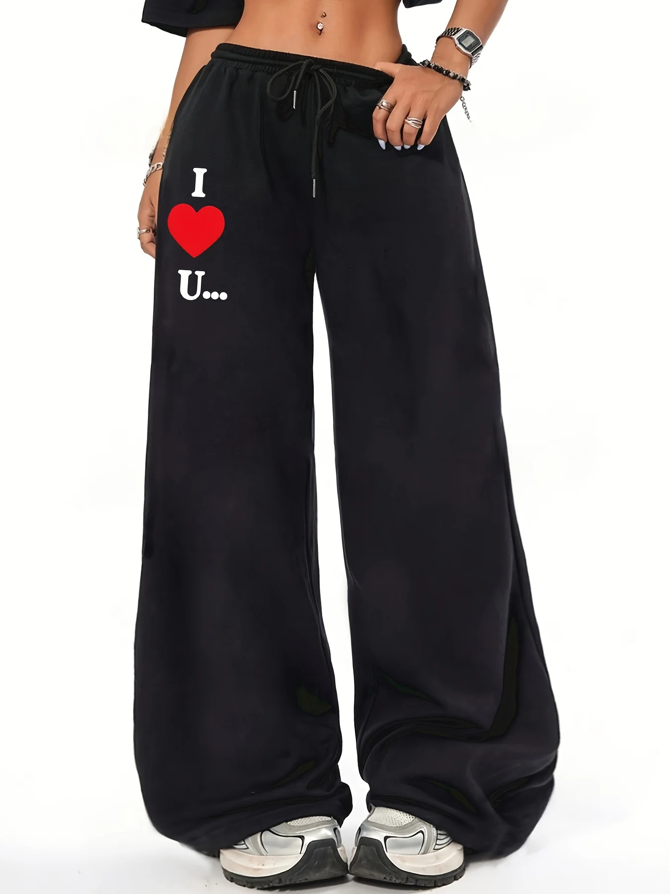 Женские осенние и зимние свободные прямые флисовые спортивные штаны больших размеров с принтом сердца, уличная одежда с эластичным поясом, универсальная
Женские осенние и зимние свободные прямые флисовые спортивные штаны больших размеров с принтом сердца, уличная одежда с эластичным поясом, универсальная