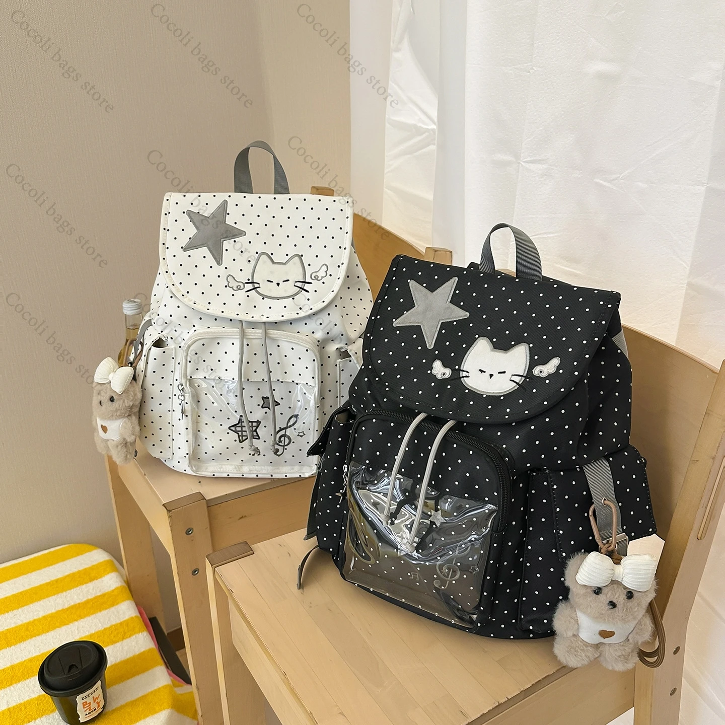 Kawaii Y2K Backpack Ita Bag Dot Decor Backpacks for Women Cute Bags for Women Large Capacity Itabag Casual Backpack
Kawaii Y2K Backpack Ita Bag Dot Decor Backpacks for Women Cute Bags for Women Large Capacity Itabag Casual Backpack