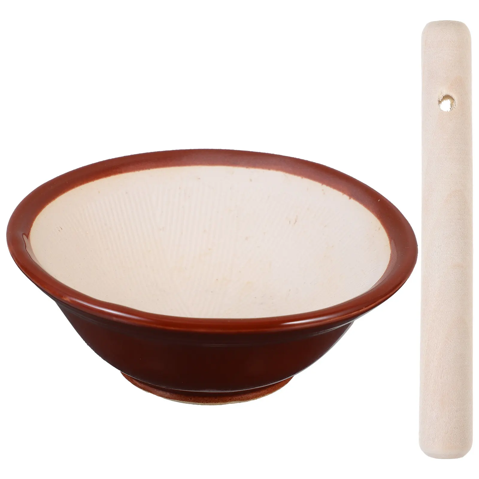 Asian Kitchen Suribachi Bowl Garlic Smasher Seasoning Crusher for Ginger Japanese Grinding
Asian Kitchen Suribachi Bowl Garlic Smasher Seasoning Crusher for Ginger Japanese Grinding