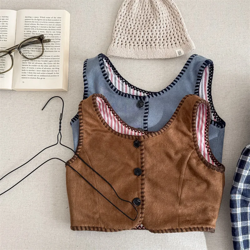 2025 Spring New Children Casual Vest Jacket Solid Girls Sleeveless Coat Cotton Toddler Baby Versatile Cardigan Kids Clothes
2025 Spring New Children Casual Vest Jacket Solid Girls Sleeveless Coat Cotton Toddler Baby Versatile Cardigan Kids Clothes