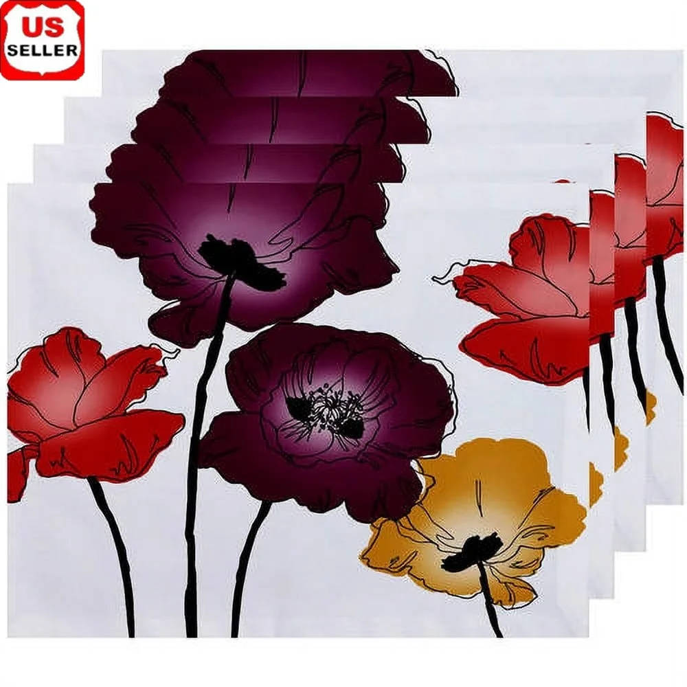 Elegant Floral Print Placemats Set of 4 Dining Table Decorative Tableware Polyester Material Perfect Any Occasion
Elegant Floral Print Placemats Set of 4 Dining Table Decorative Tableware Polyester Material Perfect Any Occasion
