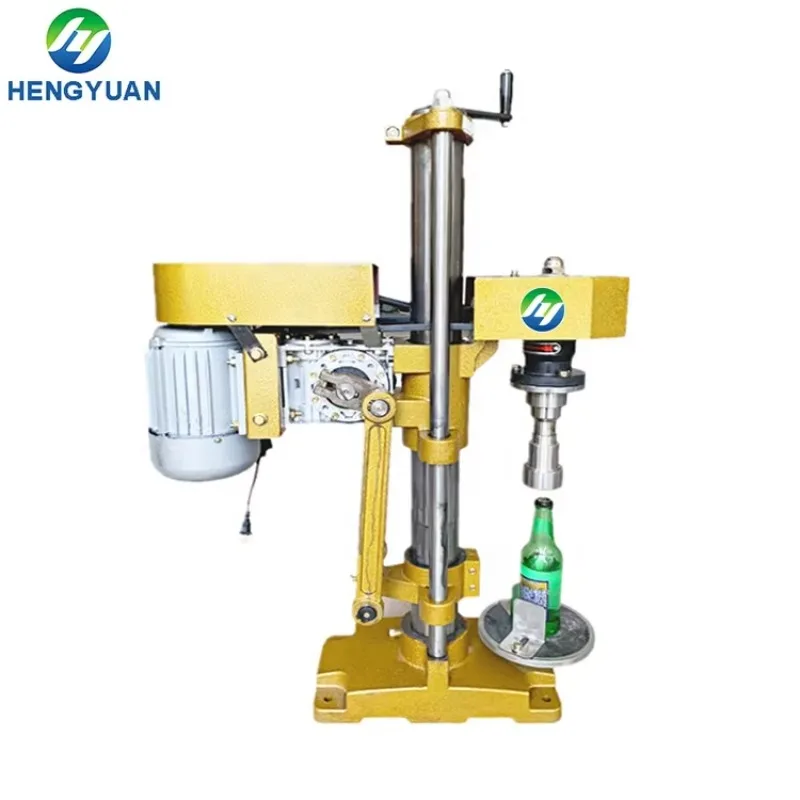 HYSC-1A-C Electric Semi-automatic Single-head Lid Capping Machine For Glass Beer Carbonated Drinking Bottles With Motor
HYSC-1A-C Electric Semi-automatic Single-head Lid Capping Machine For Glass Beer Carbonated Drinking Bottles With Motor
