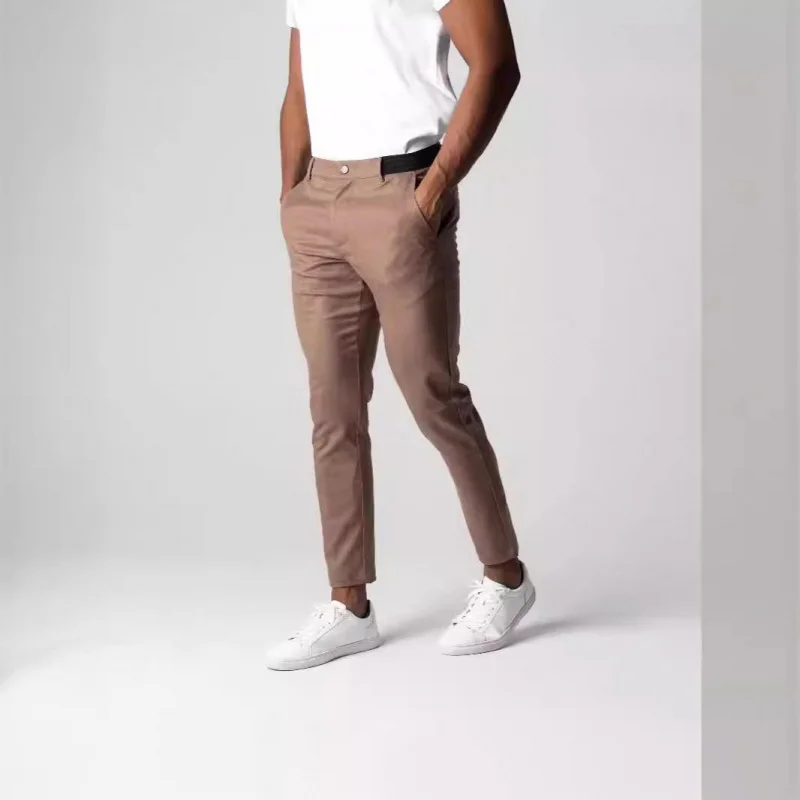 Busin Casual Men's Cotton Pants Breathable Youth Versatile Straight Leg Pants Elastic Waist Polyester Fiber All Seasons
Busin Casual Men's Cotton Pants Breathable Youth Versatile Straight Leg Pants Elastic Waist Polyester Fiber All Seasons