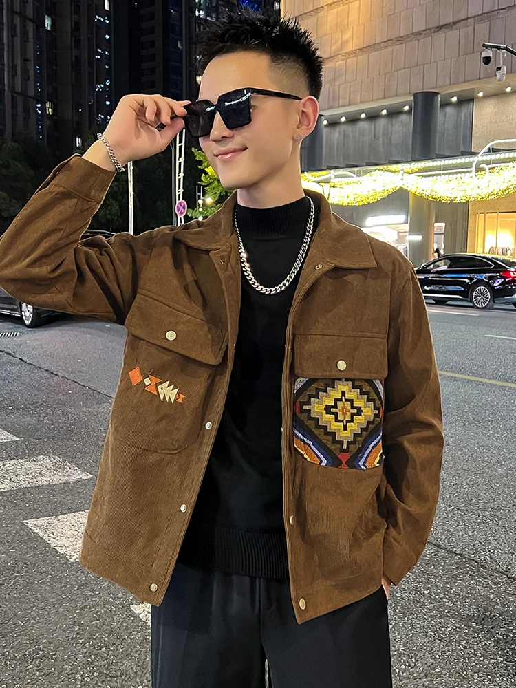 Мужская вельветовая куртка с вышивкой, повседневная, весна-осень, свободного кроя, молодежная, ветрозащитная, удлиненная
Мужская вельветовая куртка с вышивкой, повседневная, весна-осень, свободного кроя, молодежная, ветрозащитная, удлиненная