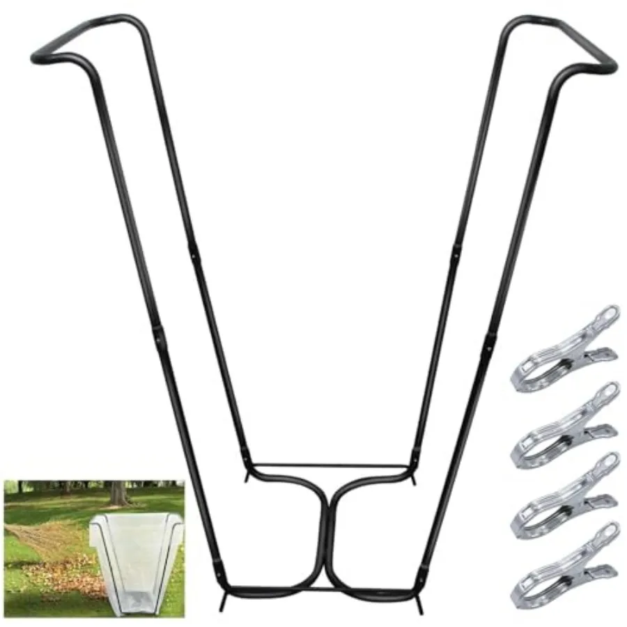 Garden Trash Bag Holder, Heavy Duty Metal Outdoor Leaf Bag Holder Stand Holds 30-45 Gallon Garbage Bags, Multi-Use Bag Holder F
Garden Trash Bag Holder, Heavy Duty Metal Outdoor Leaf Bag Holder Stand Holds 30-45 Gallon Garbage Bags, Multi-Use Bag Holder F