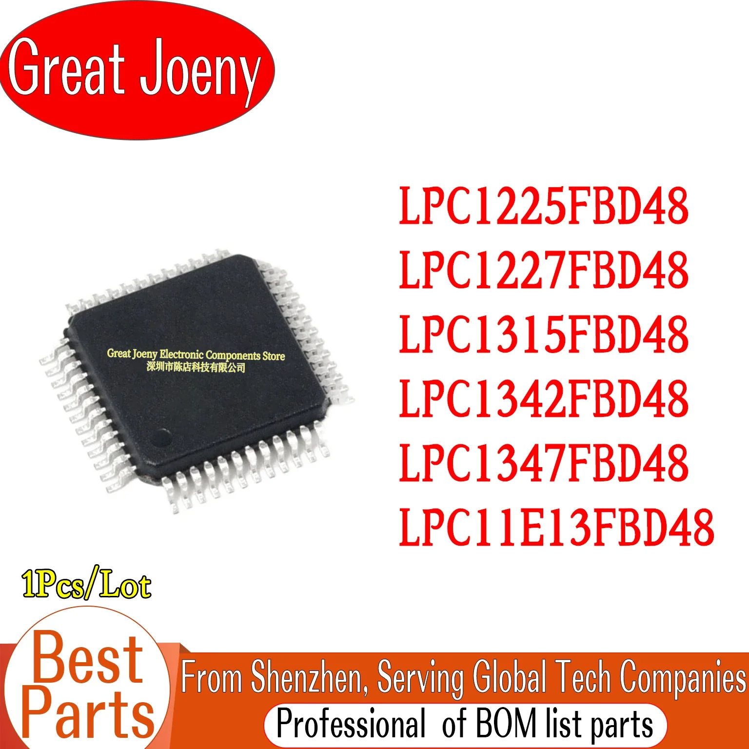 100% New Original LPC1225FBD48 LPC1227FBD48 LPC1315FBD48 LPC1342FBD48 LPC1347FBD48 LPC11E13FBD48 Chipset LQFP-48 Bulk Best Price
100% New Original LPC1225FBD48 LPC1227FBD48 LPC1315FBD48 LPC1342FBD48 LPC1347FBD48 LPC11E13FBD48 Chipset LQFP-48 Bulk Best Price