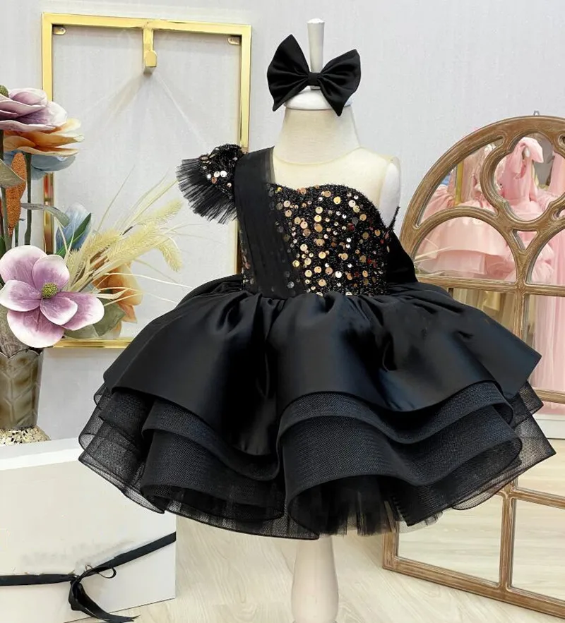 New Baby Girl Dress Black Puffy Organza Big Bow Princess Birthday Party Gown Baby Tutu Outfit Kid Costumes
New Baby Girl Dress Black Puffy Organza Big Bow Princess Birthday Party Gown Baby Tutu Outfit Kid Costumes