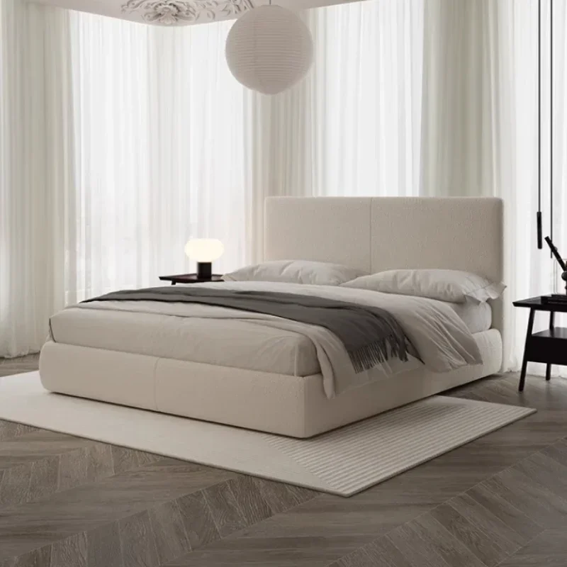 Fashionable Ltalian Style Bed Aesthetics Lazy Bedroom Master Bedroom Bed Confortable Light Luxury Cama De Casal Home Furniture 
Fashionable Ltalian Style Bed Aesthetics Lazy Bedroom Master Bedroom Bed Confortable Light Luxury Cama De Casal Home Furniture