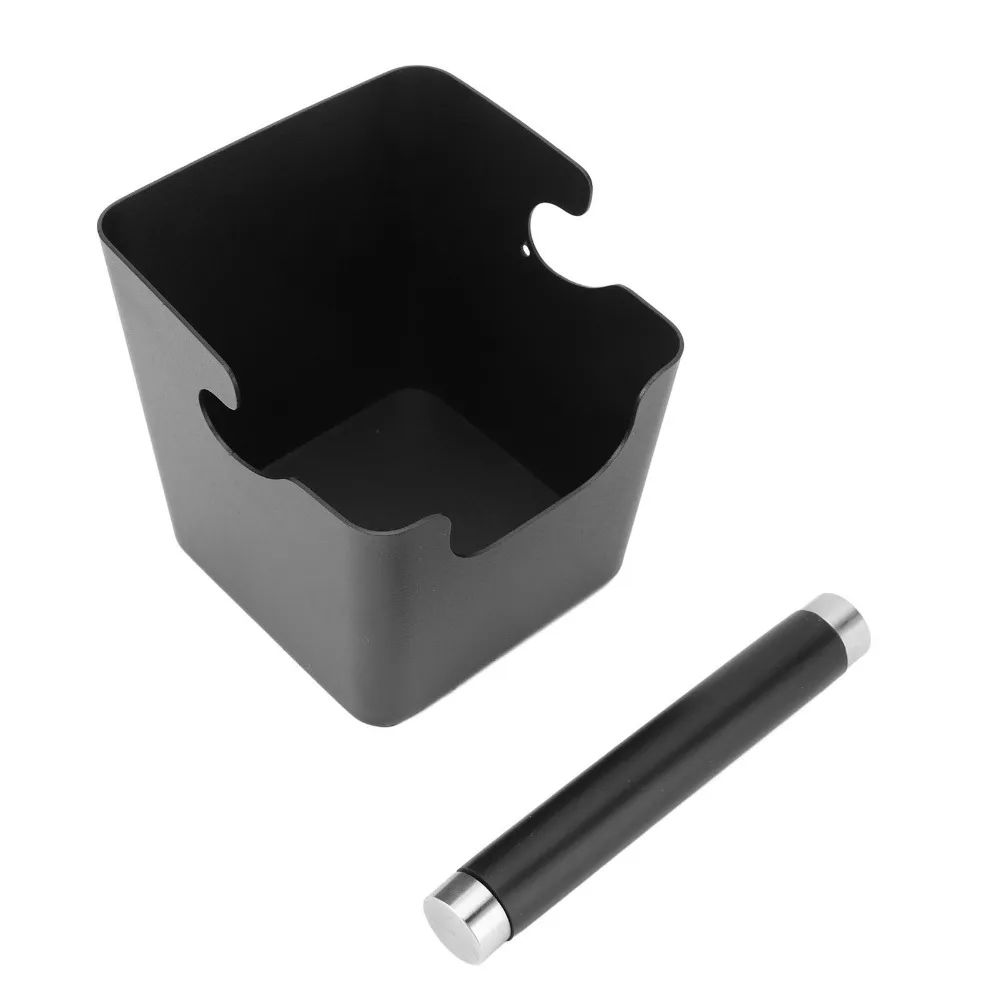 Stainless Steel Coffee Knock Box Non-Slip Rubber Base Removable Knock Bar Espresso Knock Box Square Bucket Black Color
Stainless Steel Coffee Knock Box Non-Slip Rubber Base Removable Knock Bar Espresso Knock Box Square Bucket Black Color