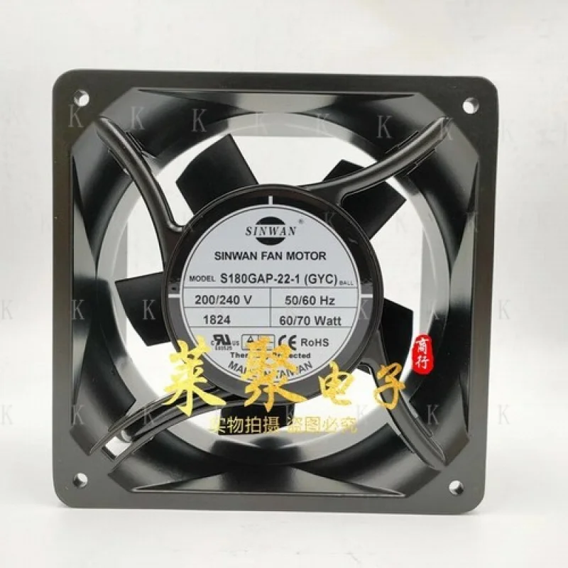 C FOR SINWAN S180GAP-22-1 (GYC) 220/240V 60/70W 17689 Axial Cooling Fan 200V
C FOR SINWAN S180GAP-22-1 (GYC) 220/240V 60/70W 17689 Axial Cooling Fan 200V