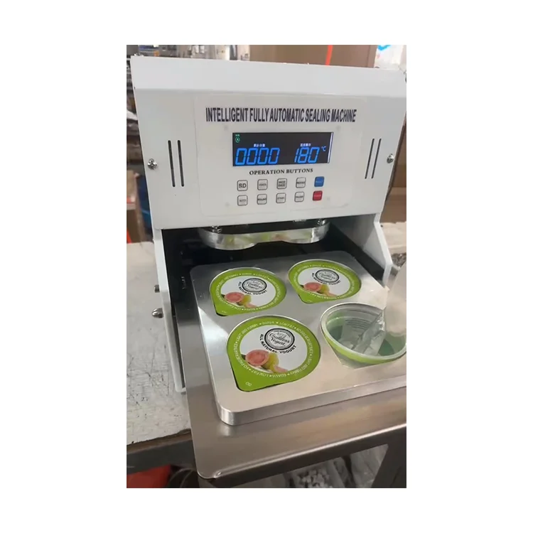 2023 Newest Custom Automatic Yogurt Cup Sauce Cup Sealing Machine With 1/2/4 Holes
2023 Newest Custom Automatic Yogurt Cup Sauce Cup Sealing Machine With 1/2/4 Holes