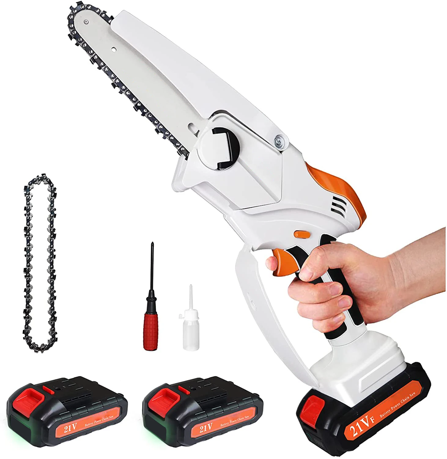 6'' cordless Chain saw Adapter Chain and Bar Professional Cutting Machine Attachment Electric mini Chainsaw
6'' cordless Chain saw Adapter Chain and Bar Professional Cutting Machine Attachment Electric mini Chainsaw