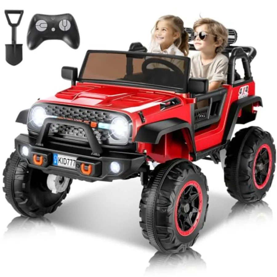 24V ride-on toys for outdoor use, ABS plastic body, red color, remote control + dual seat + 4x100W motor + suspension + music +
24V ride-on toys for outdoor use, ABS plastic body, red color, remote control + dual seat + 4x100W motor + suspension + music +