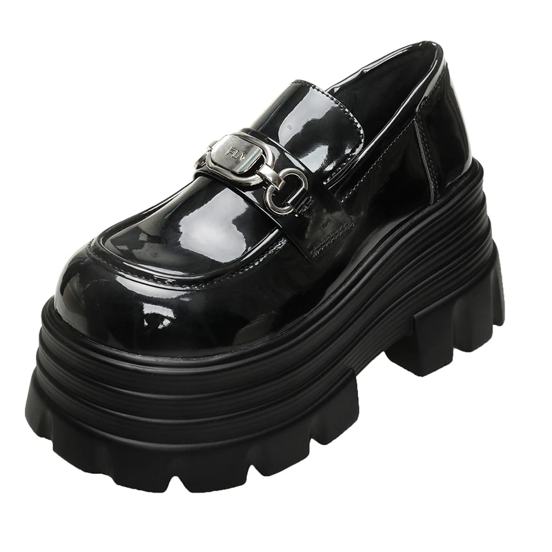 9CM Spring Women Patent Leather British style Chunky Sneakers Loafers High Heels Platform New Autumn Casual Shoes Flats Woman
9CM Spring Women Patent Leather British style Chunky Sneakers Loafers High Heels Platform New Autumn Casual Shoes Flats Woman