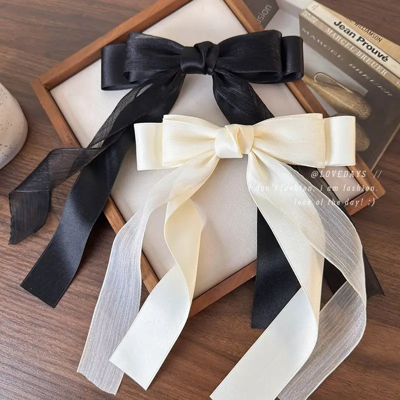 Bow Hair Clip Chiffon Mesh Large Ethereal Summer Sweet French Style Premium Lightweight Durable Elegant for Women
Bow Hair Clip Chiffon Mesh Large Ethereal Summer Sweet French Style Premium Lightweight Durable Elegant for Women