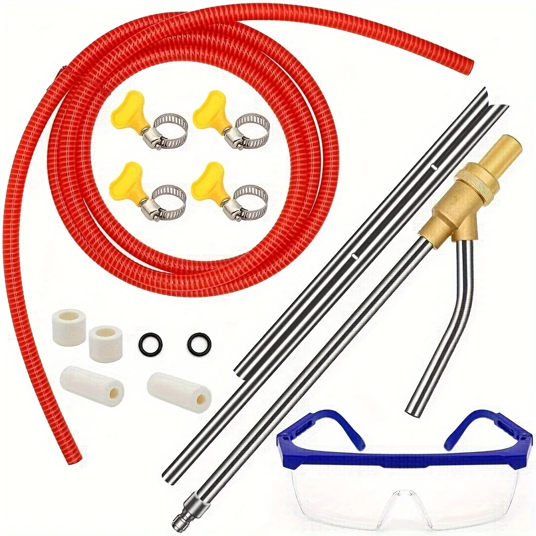 Pressure Washer Sandblasting Kit, 5000 PSI Wet Sandblaster Attachment Power Washer Sandblasting with Replacement Ceramics Nozzle
Pressure Washer Sandblasting Kit, 5000 PSI Wet Sandblaster Attachment Power Washer Sandblasting with Replacement Ceramics Nozzle