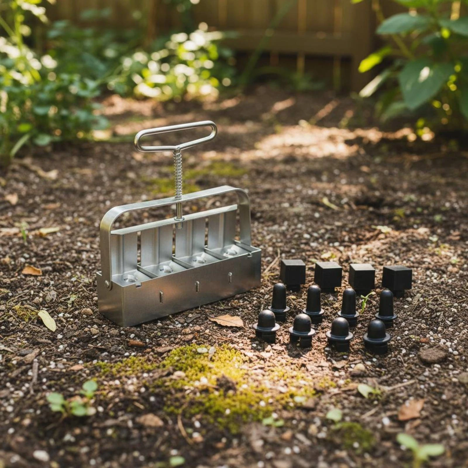 4 Cell Soil Block Tool Easy to Use Mini Soil Block Tool Hand Press Seed Blocker Heavy Duty No Transplant Shock for Gardeners
4 Cell Soil Block Tool Easy to Use Mini Soil Block Tool Hand Press Seed Blocker Heavy Duty No Transplant Shock for Gardeners