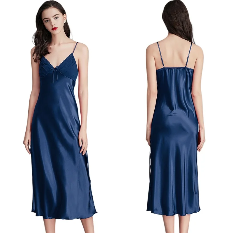 Nightgowns For Women Long Sleeveless Night Gowns Satin Silk Chemise Lingerie Slip Dress Sexy Nightwear Sleep Shirt for Ladies
Nightgowns For Women Long Sleeveless Night Gowns Satin Silk Chemise Lingerie Slip Dress Sexy Nightwear Sleep Shirt for Ladies