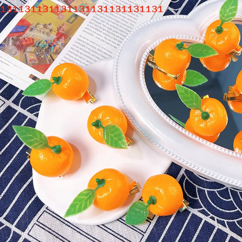 Hair Accessories for Women Creative Tangerine Simulated Fruit Hairpin Cute Funny Personality Side Bangs Hair Clips
Hair Accessories for Women Creative Tangerine Simulated Fruit Hairpin Cute Funny Personality Side Bangs Hair Clips