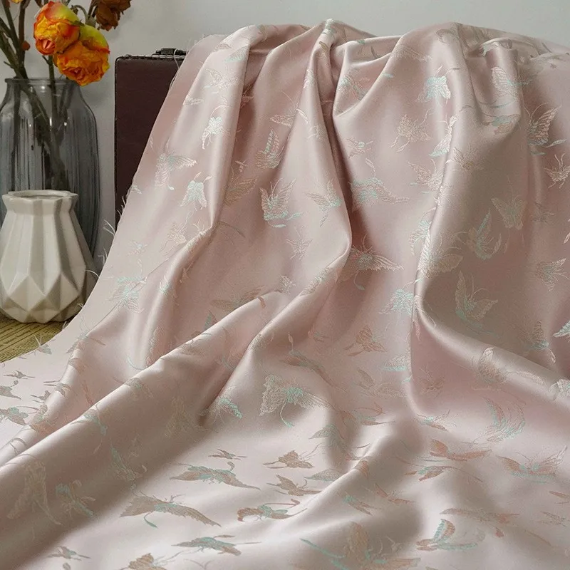 New national style mixed color satin sachet jacquard fabric first Qipao soft Hanfu dress
New national style mixed color satin sachet jacquard fabric first Qipao soft Hanfu dress