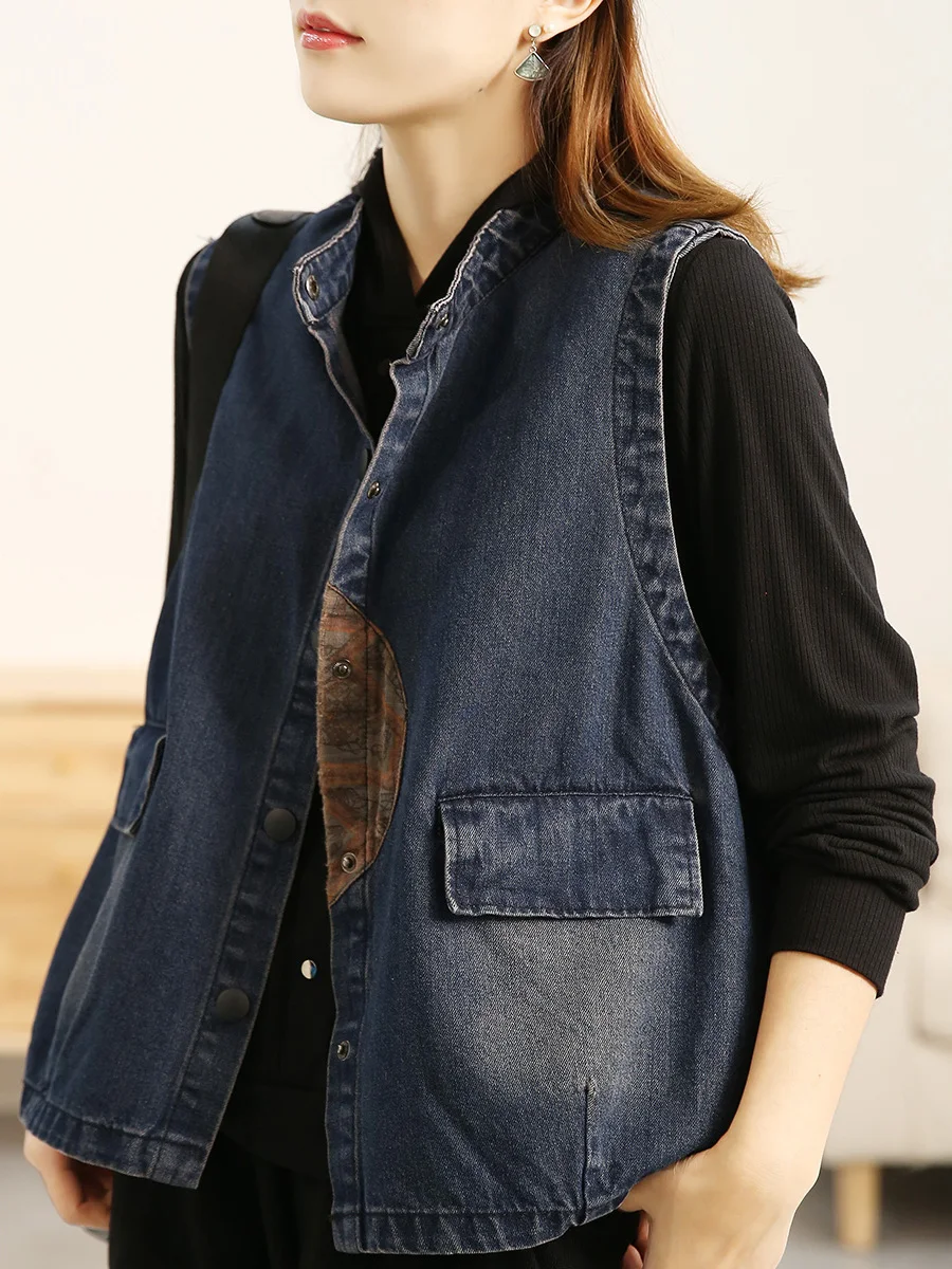 Women's ort Svel Denim Jaet Vintage Design Versatile Brand Tag Removed Autumn New Sle Waed out Matching Vest
Women's ort Svel Denim Jaet Vintage Design Versatile Brand Tag Removed Autumn New Sle Waed out Matching Vest