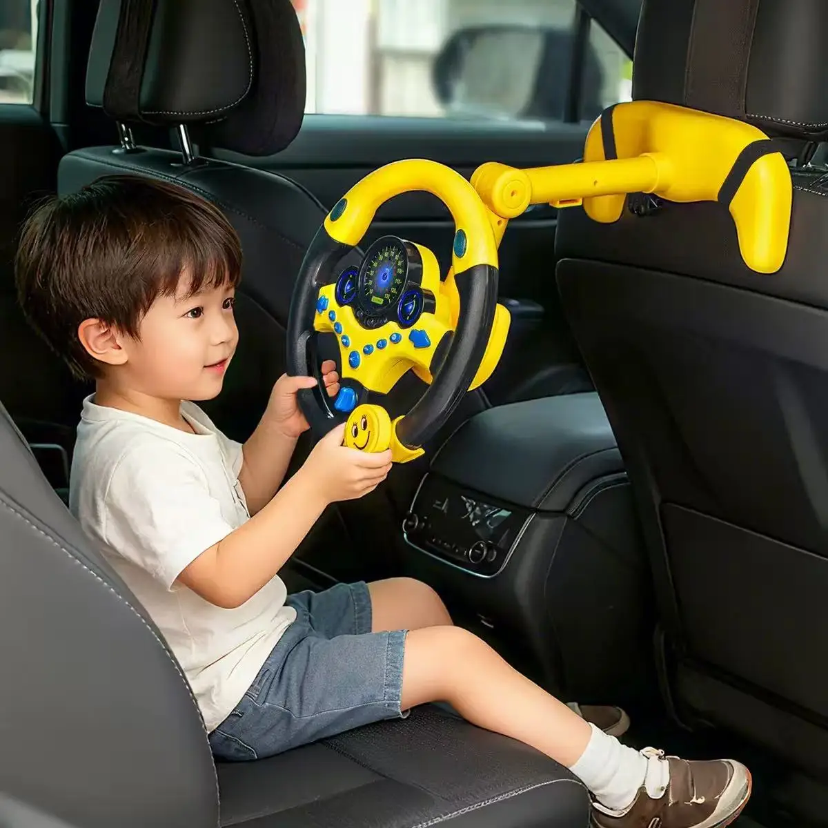 Children's Realistic Steering Wheel Toy, Equipped With Horn And Light Functions, Suitable For Children's Musical Driving Toys
Children's Realistic Steering Wheel Toy, Equipped With Horn And Light Functions, Suitable For Children's Musical Driving Toys