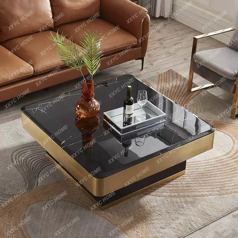 Элитный кофейный столик TT Light Luxury для KTV-баров, мраморный, квадратный, из нержавеющей стали, для дома, в стиле интернет-селебрити
Элитный кофейный столик TT Light Luxury для KTV-баров, мраморный, квадратный, из нержавеющей стали, для дома, в стиле интернет-селебрити
