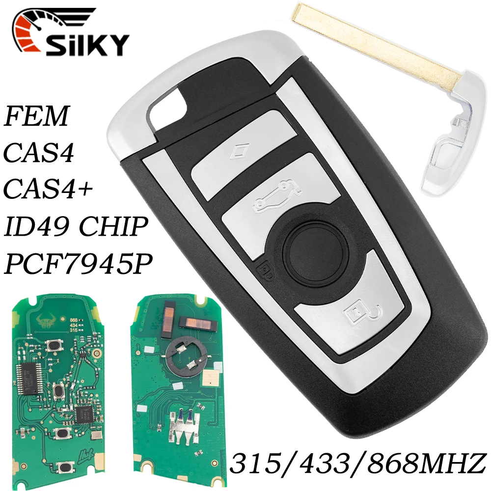 SilKY ID49 PCF7945P CAS4 CAS4+ FEM 315/433/868MHz Proximity Car Remote Key For BMW F Chassis 1 3 5 7 X1 X3 X4 X5 X6 M2 M3 3GT
SilKY ID49 PCF7945P CAS4 CAS4+ FEM 315/433/868MHz Proximity Car Remote Key For BMW F Chassis 1 3 5 7 X1 X3 X4 X5 X6 M2 M3 3GT
