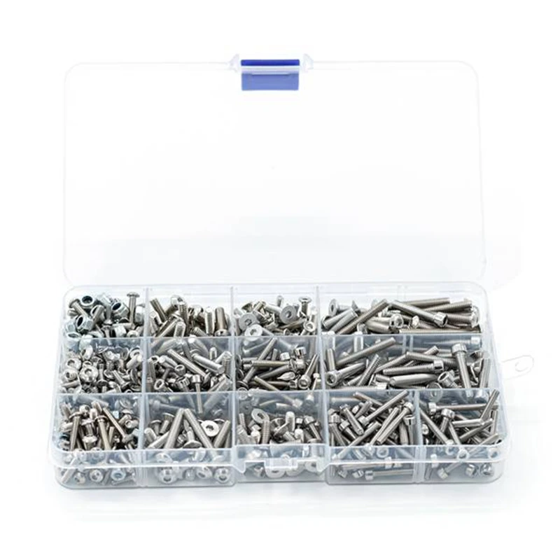 501Pcs M2.5 M3 M4 Flat/Round/Cup Head Screw Fastener Nut For 1/8 Traxxas Sledge 95076-4 RC Car Spare Parts Accessories
501Pcs M2.5 M3 M4 Flat/Round/Cup Head Screw Fastener Nut For 1/8 Traxxas Sledge 95076-4 RC Car Spare Parts Accessories