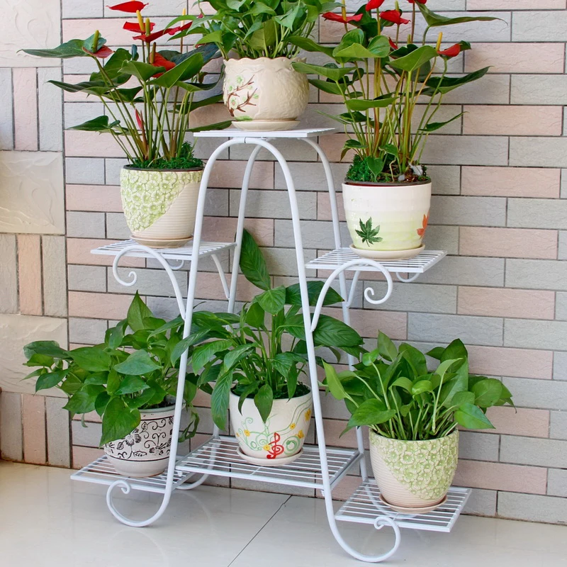 Flower shelf Multi-layer indoor specials Household balcony decorative frame Wrought iron living room space-saving flower pot Flo
Flower shelf Multi-layer indoor specials Household balcony decorative frame Wrought iron living room space-saving flower pot Flo