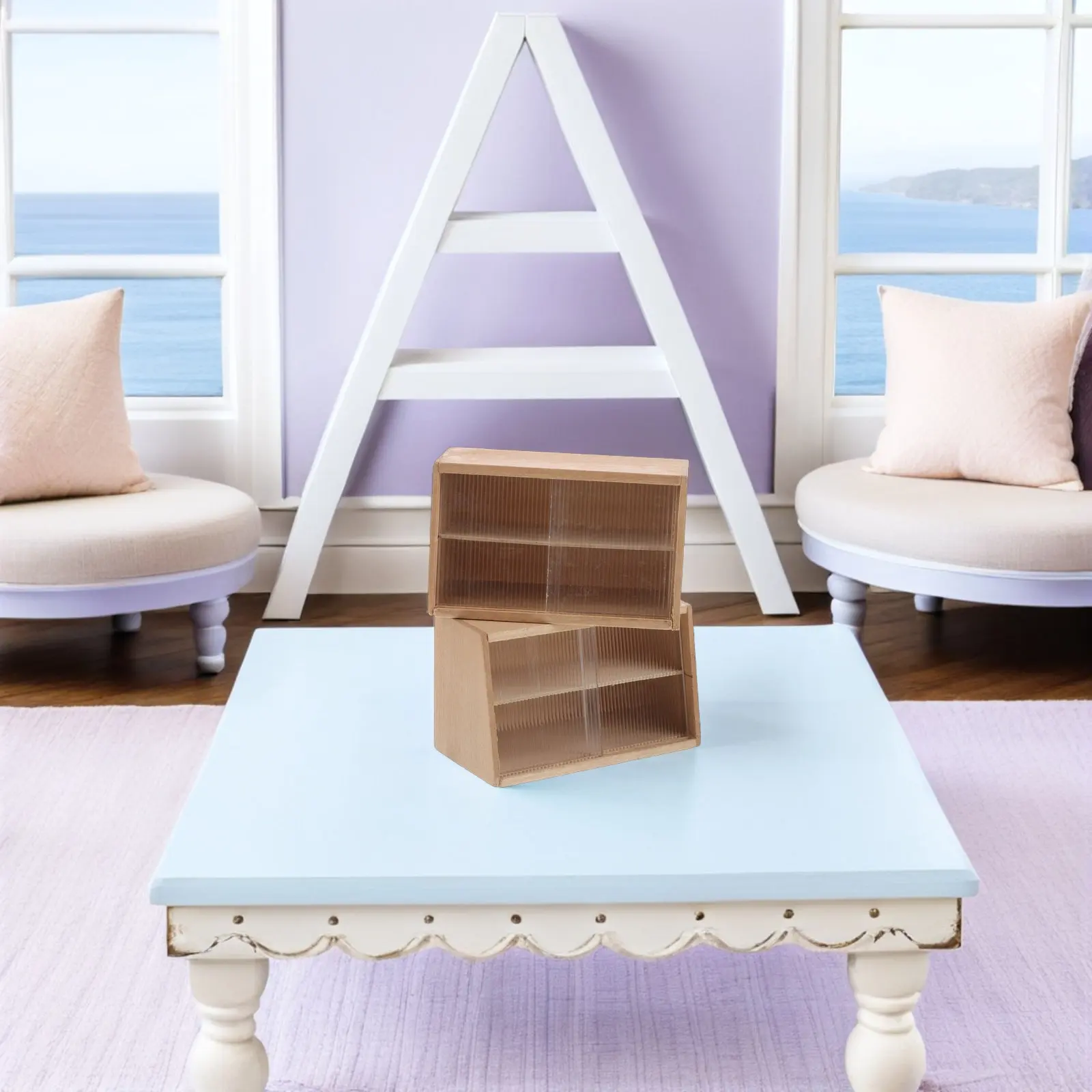 2Pcs Miniature Cabinet for Dollhouse 1:12 Scale Slanted Wall Storage Display Case Dustproof Mini Wood Furniture Miniature Home
2Pcs Miniature Cabinet for Dollhouse 1:12 Scale Slanted Wall Storage Display Case Dustproof Mini Wood Furniture Miniature Home