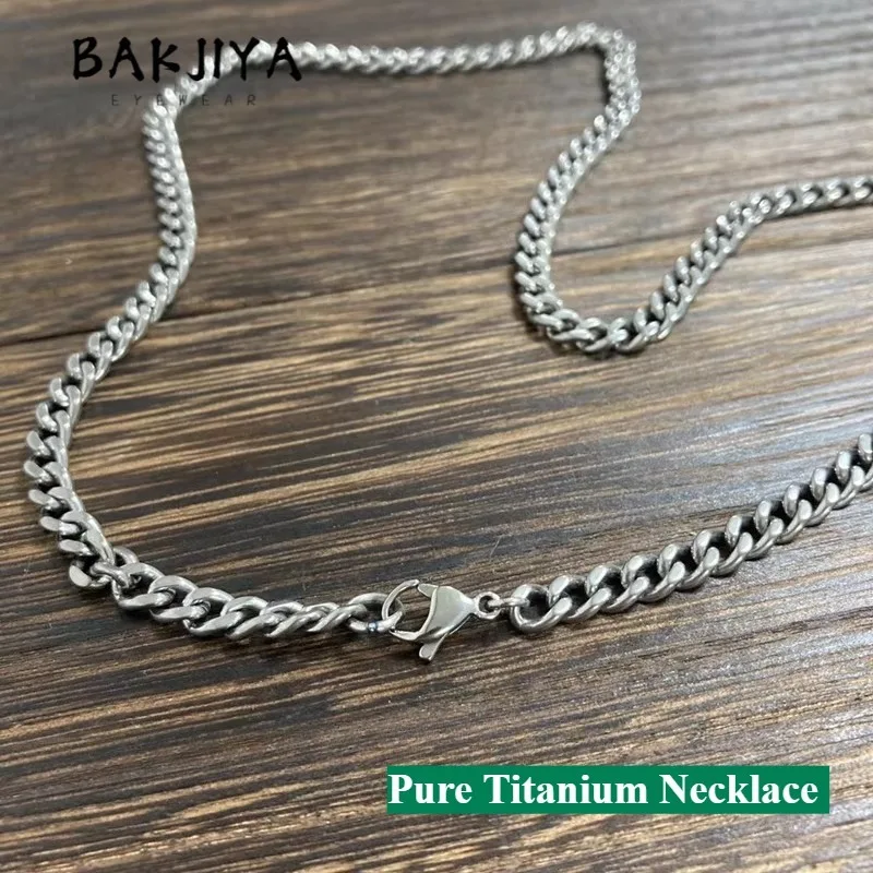 Top Quality TA1 Pure Titanium Necklace 3.5/5.5/7.0/10.5mm Men Hip Hop Titanium Anti Allergy Rustproof Twist Cuban Chain Necklace
Top Quality TA1 Pure Titanium Necklace 3.5/5.5/7.0/10.5mm Men Hip Hop Titanium Anti Allergy Rustproof Twist Cuban Chain Necklace