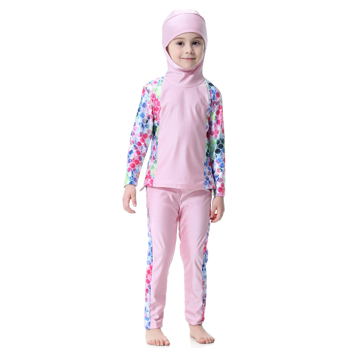 3-12 Years Summer Muslim Girls Long Sleeves Hooded Printing Swimming Clothes Arab Kids 2 PCS Full Coverage Swimsuits
3-12 Years Summer Muslim Girls Long Sleeves Hooded Printing Swimming Clothes Arab Kids 2 PCS Full Coverage Swimsuits