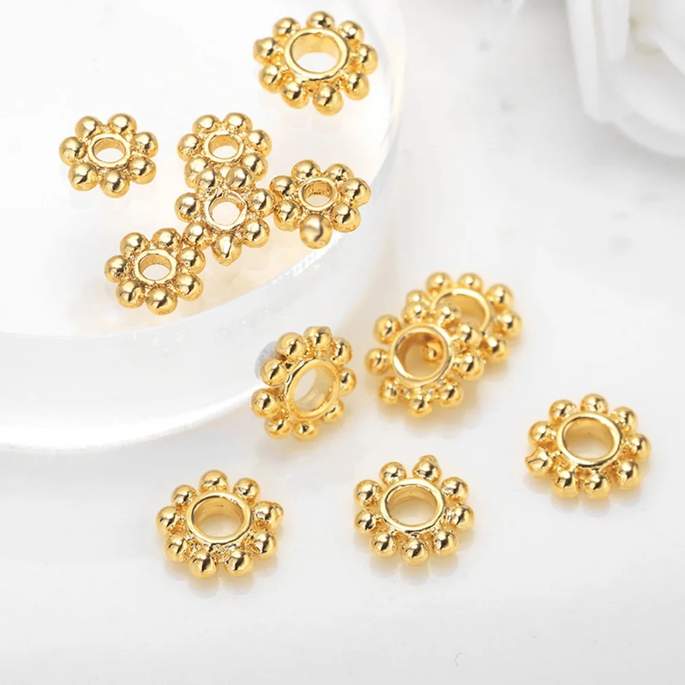 30 pcs Gold Plated Brass Beads Flat Round Slice Spacer Beads Flower Shape Beads 3.5mm 4mm 6mm or 7mm BS078
30 pcs Gold Plated Brass Beads Flat Round Slice Spacer Beads Flower Shape Beads 3.5mm 4mm 6mm or 7mm BS078