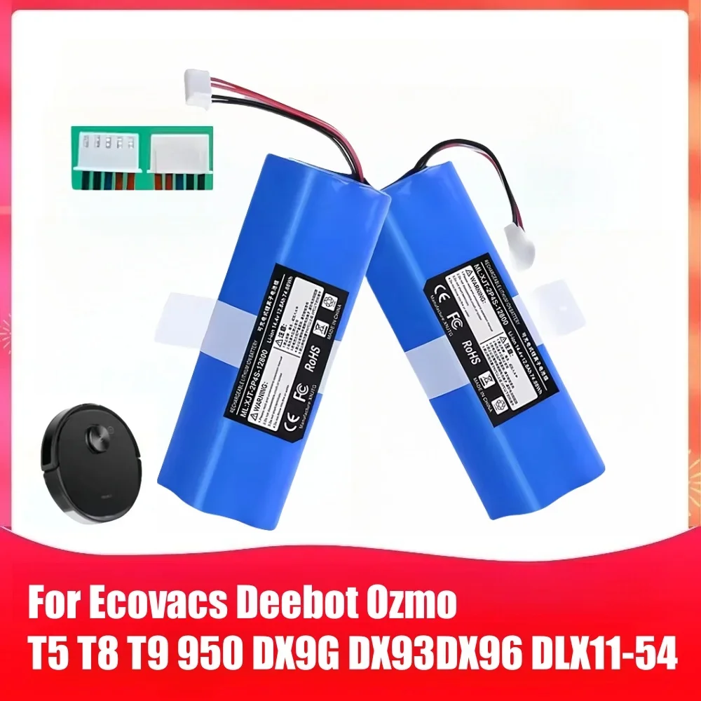 12800mAh Battery for ECOVACS Deebot Ozmo 950 T8 T8+ T5Max/Hero T10 T9 X1 DBX11-11/21 DLX11-21/61 201-1913-4201 Vacuum Cleaner
12800mAh Battery for ECOVACS Deebot Ozmo 950 T8 T8+ T5Max/Hero T10 T9 X1 DBX11-11/21 DLX11-21/61 201-1913-4201 Vacuum Cleaner