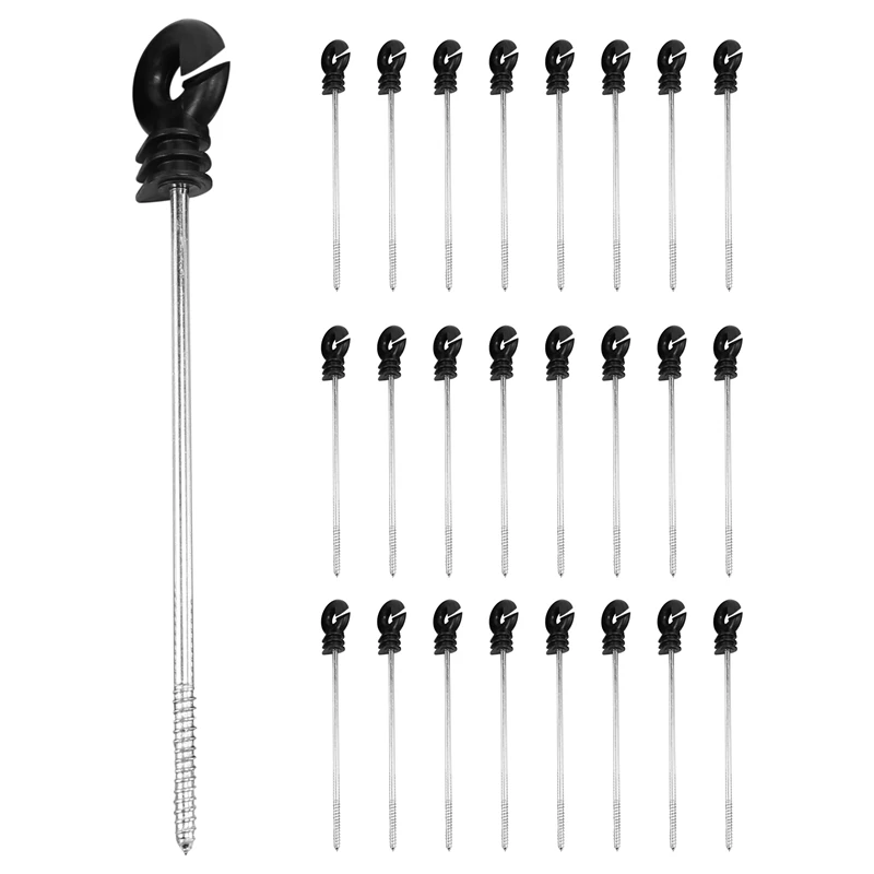 BYBS-25 PCS Electric Fence Distance Insulators, Plastic Ring Insulators Long Distance Screw For Wooden Post
BYBS-25 PCS Electric Fence Distance Insulators, Plastic Ring Insulators Long Distance Screw For Wooden Post