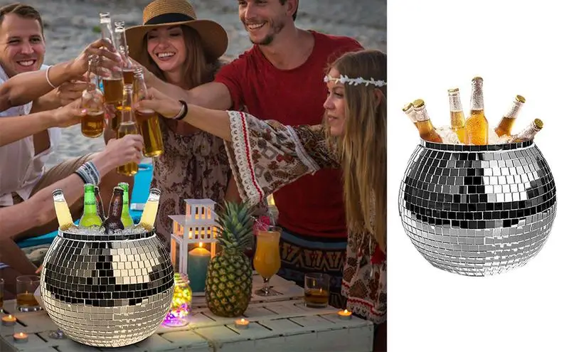 3L Mirror Ice Bucket Party Dance Reflective Laser Champagne Beer Wine Cooler Trendy Beverage Tub For Party Kitchen Restaurant
3L Mirror Ice Bucket Party Dance Reflective Laser Champagne Beer Wine Cooler Trendy Beverage Tub For Party Kitchen Restaurant