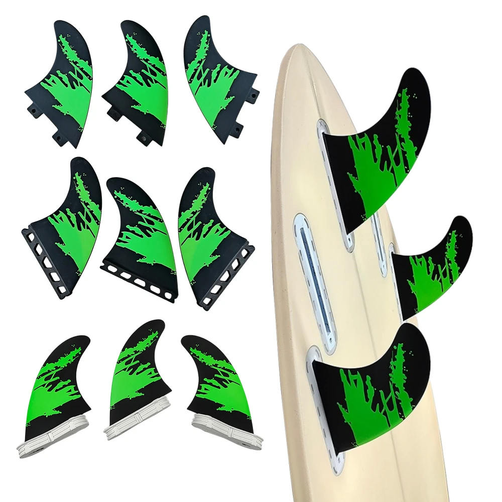 Surfboard Fins 3 Base -M Size High Porformance Fiberglass 3 Fins Green Surf Fins Thruster Surfing Tri Fins Set For Shortboard
Surfboard Fins 3 Base -M Size High Porformance Fiberglass 3 Fins Green Surf Fins Thruster Surfing Tri Fins Set For Shortboard