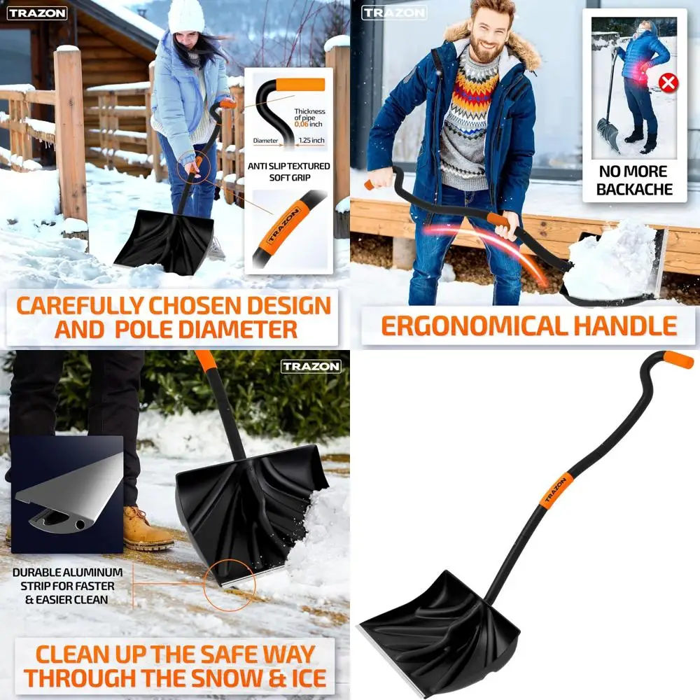 Эргономичная щупа для снега на подъездной дороге, большая вместимость, ручка 60, черная
Эргономичная щупа для снега на подъездной дороге, большая вместимость, ручка 60, черная