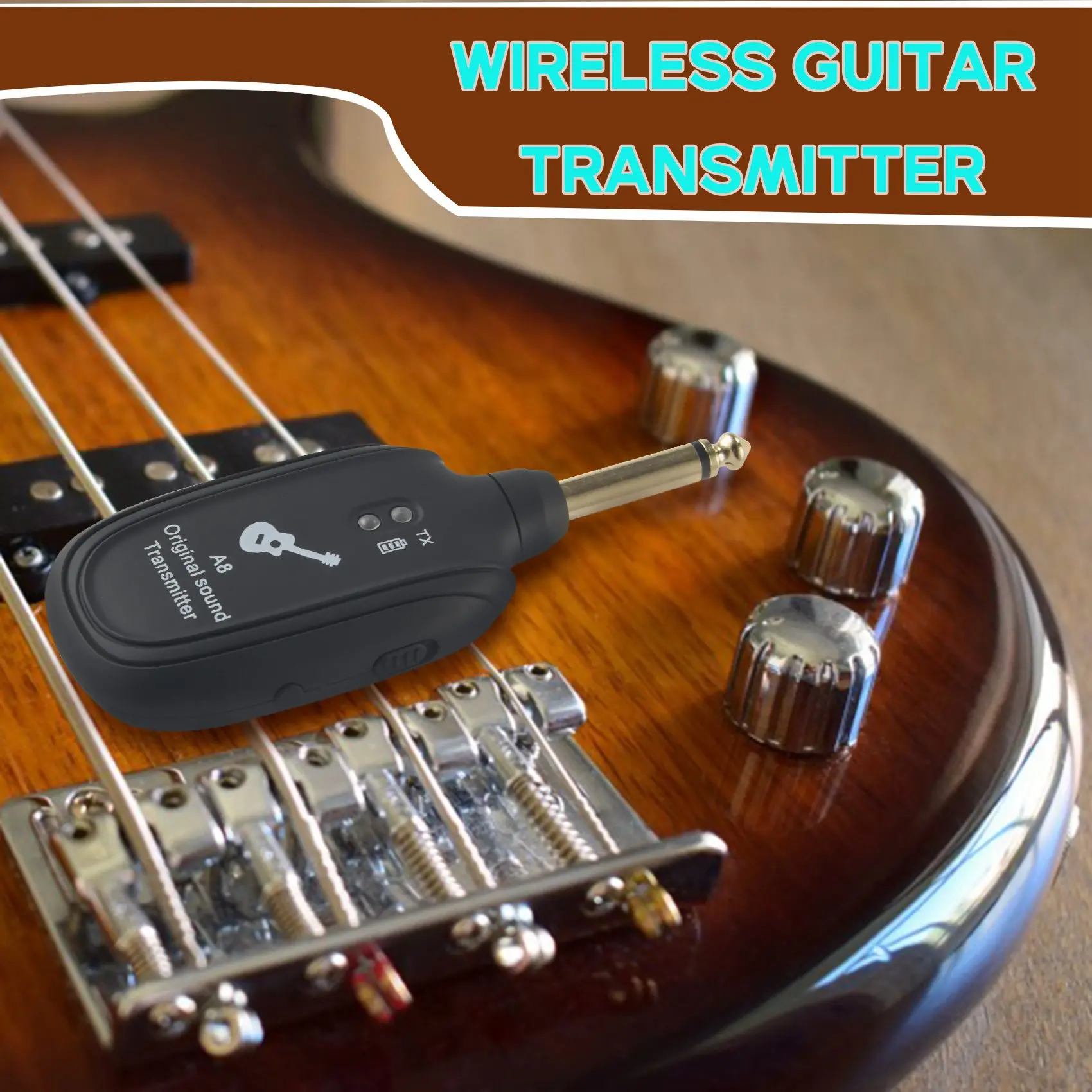 ABVH-UHF Guitar Wireless System Transmitter Receiver Built-In Rechargeable
ABVH-UHF Guitar Wireless System Transmitter Receiver Built-In Rechargeable