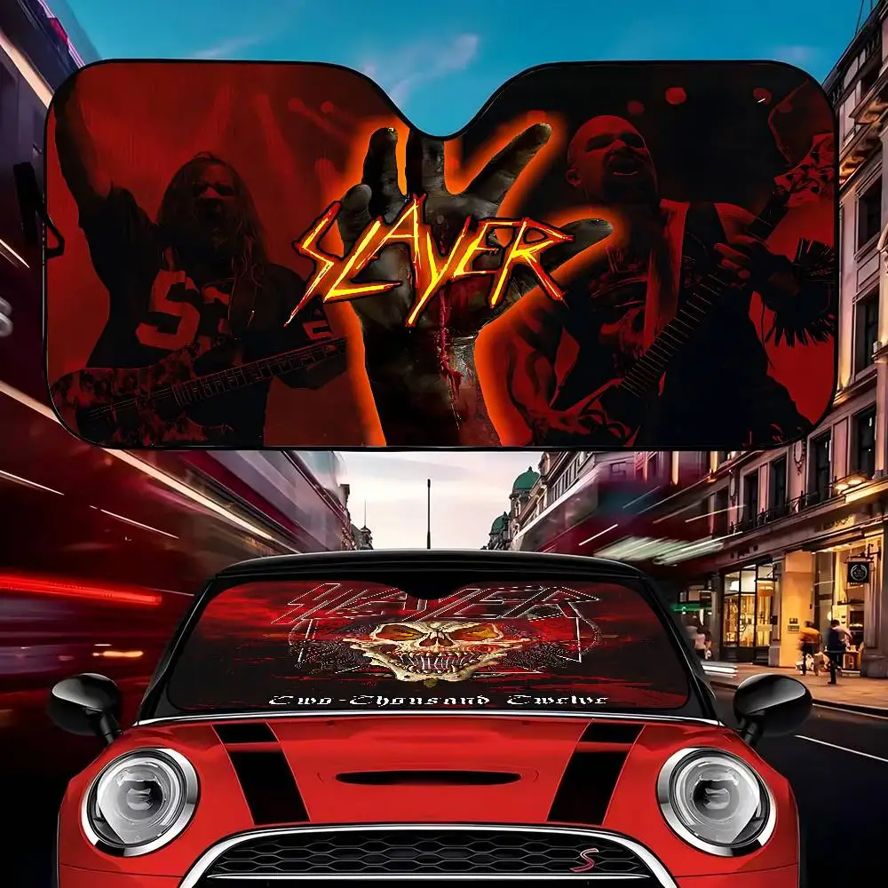 Slayer Heavy Metal Band Music Sunshade Windscreen 3D Film Plaid Gift Novelty Car Front Window Visor 70x130cm Sun Visor Solar
Slayer Heavy Metal Band Music Sunshade Windscreen 3D Film Plaid Gift Novelty Car Front Window Visor 70x130cm Sun Visor Solar