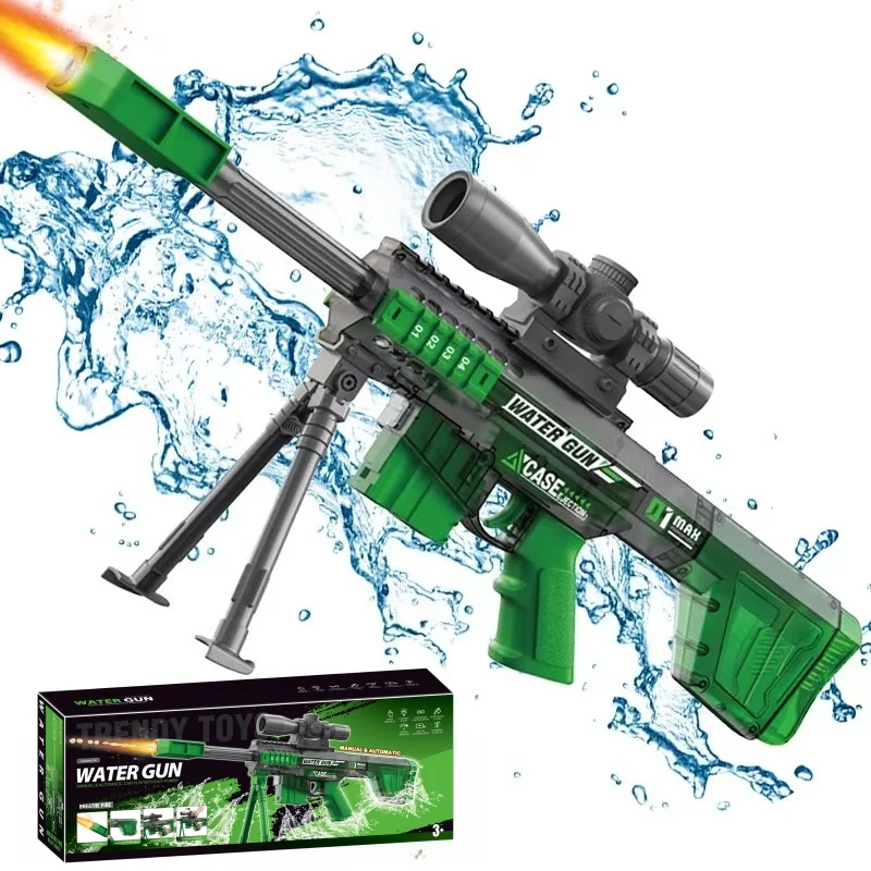 2026 Summer Outdoor Children Electric Water Gun Toys Powerful Simulated Flame Automatic Water Squirt Gun for Kids Beach Pool Toy
2026 Summer Outdoor Children Electric Water Gun Toys Powerful Simulated Flame Automatic Water Squirt Gun for Kids Beach Pool Toy