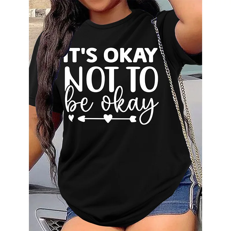 Interesting English Letter Printed Women's T-shirt with Personalized Casual Round Neck Short Sleeved Retro Oversized Top T-shirt
Interesting English Letter Printed Women's T-shirt with Personalized Casual Round Neck Short Sleeved Retro Oversized Top T-shirt