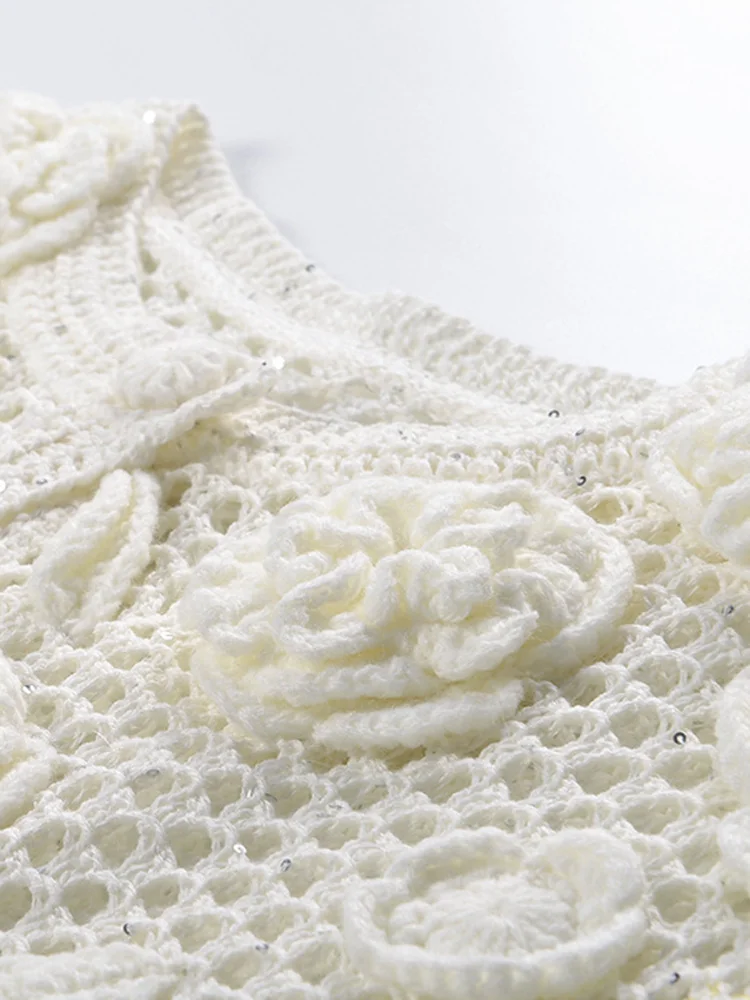 High-End European Sle Knitted Heavy Embroidery Hollow out 3D Flower Design Open Cardigan Versatile ort Sve round Ne Top
High-End European Sle Knitted Heavy Embroidery Hollow out 3D Flower Design Open Cardigan Versatile ort Sve round Ne Top