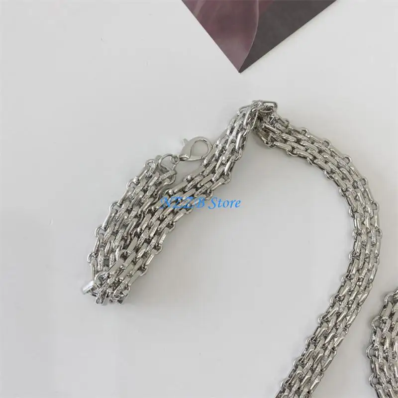 T21F Unique Punk Chain Belt Necklace Portable for Trendy Individuals and Performers
T21F Unique Punk Chain Belt Necklace Portable for Trendy Individuals and Performers