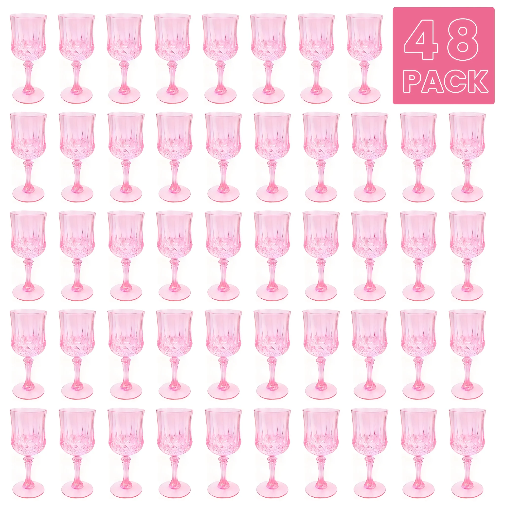 48pcs Pink Plastic Party Cups - Reusable, for Weddings, Bridal Showers, Bachelorette Parties, for halloween & Christmas - Pack o
48pcs Pink Plastic Party Cups - Reusable, for Weddings, Bridal Showers, Bachelorette Parties, for halloween & Christmas - Pack o