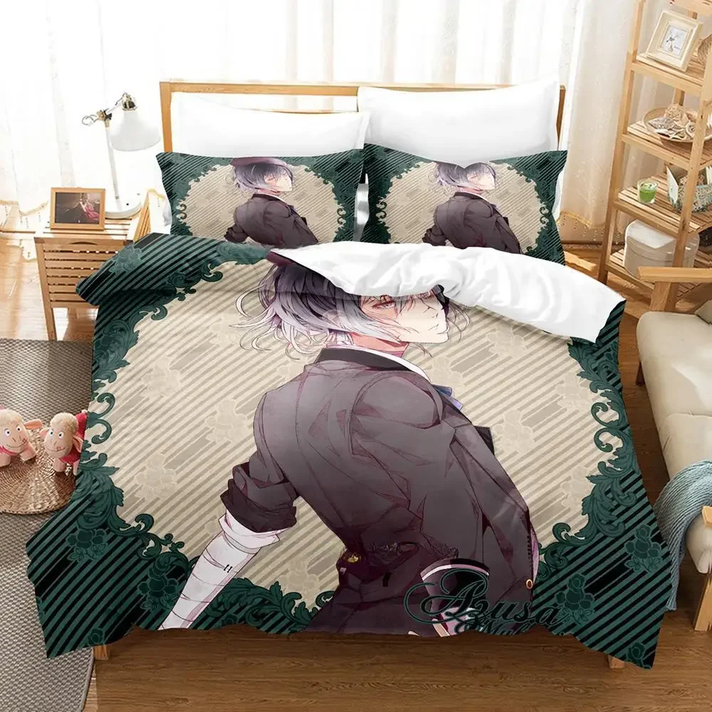 Комплект постельного белья Game Diabolik Lovers Single Twin Full Queen King Size, комплект постельного белья для взрослых и детей, комплекты пододеяльников для спальни, комплект простыней в стиле аниме
Комплект постельного белья Game Diabolik Lovers Single Twin Full Queen King Size, комплект постельного белья для взрослых и детей, комплекты пододеяльников для спальни, комплект простыней в стиле аниме