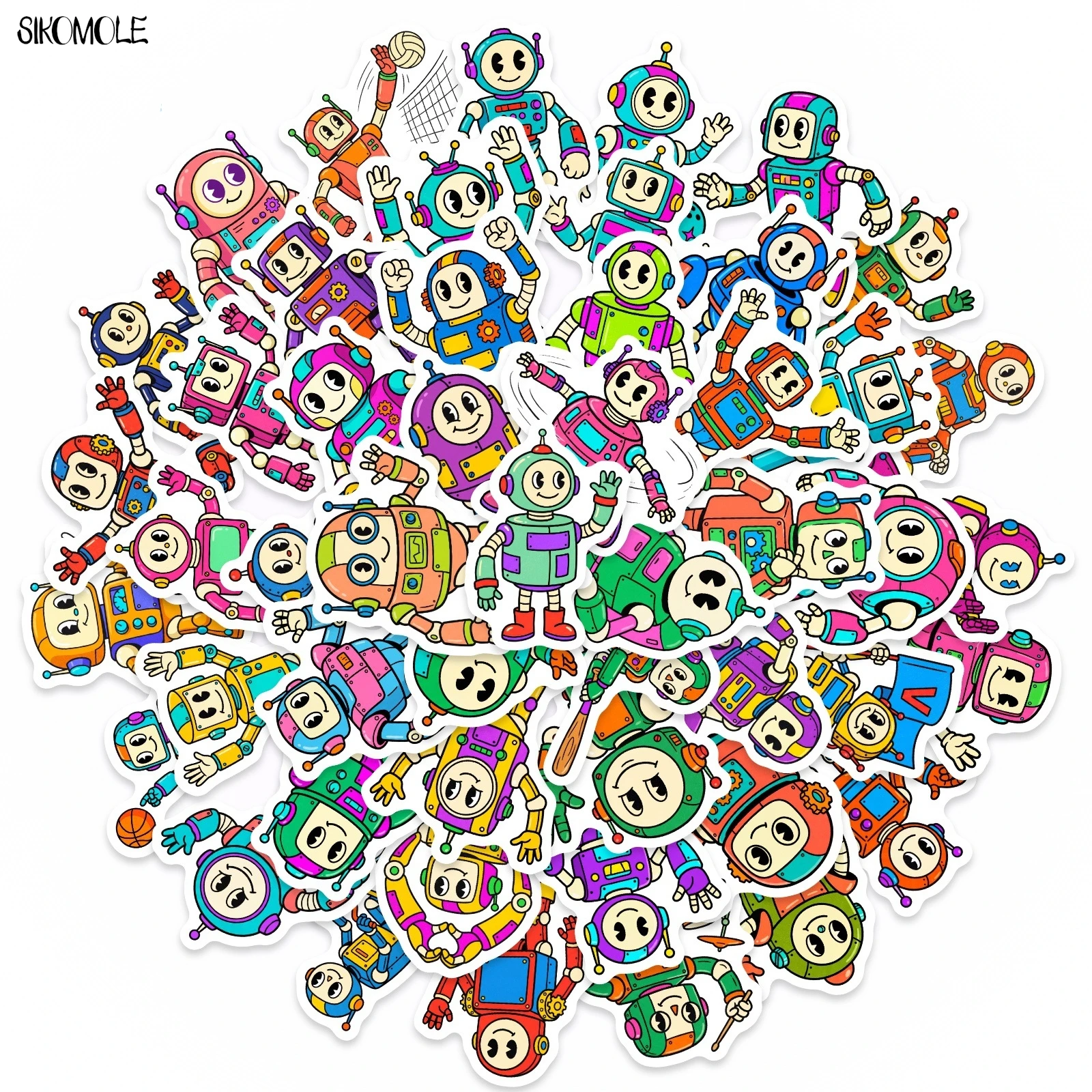 10/30/50PCS Cartoon Cute Anime Robot Waving Stickers Book DIY Skateboard Toy Guitar Luggage Suitcase Decoration Graffiti Sticker
10/30/50PCS Cartoon Cute Anime Robot Waving Stickers Book DIY Skateboard Toy Guitar Luggage Suitcase Decoration Graffiti Sticker