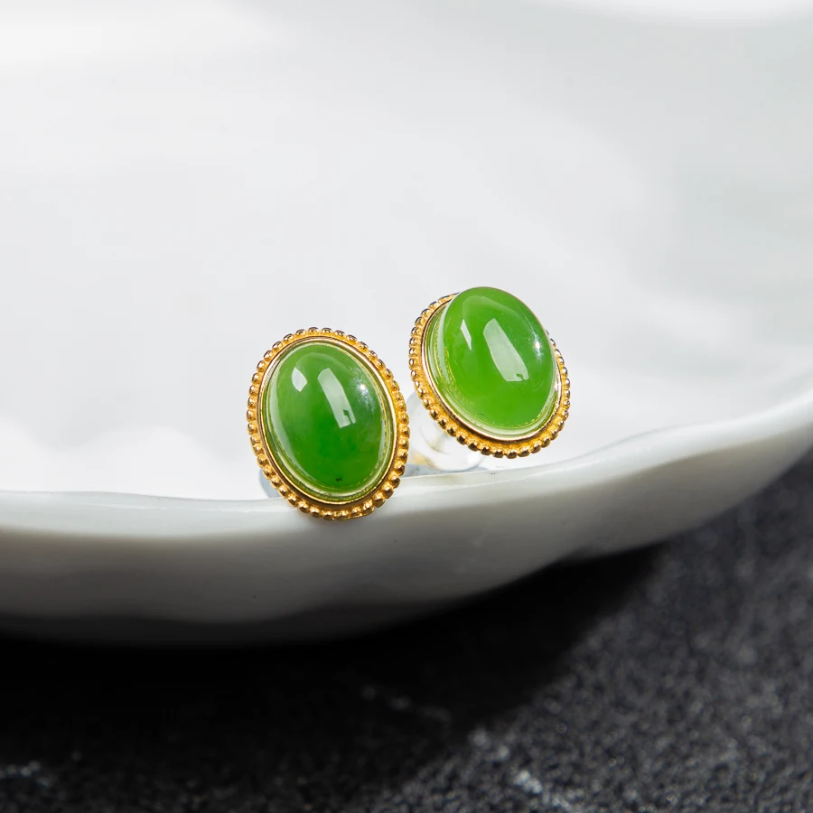 TIMESWIND натуральный аутентичный нефрит зеленый овальной формы женские серьги S925 серебряные модные ювелирные серьги с сертификатом
TIMESWIND натуральный аутентичный нефрит зеленый овальной формы женские серьги S925 серебряные модные ювелирные серьги с сертификатом